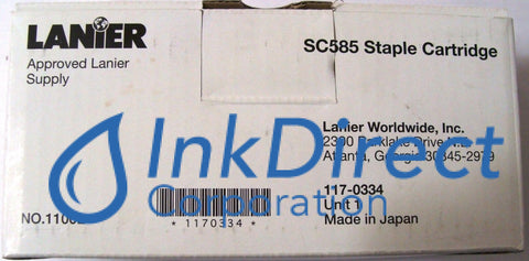 Genuine Lanier 1170334 117-0334 Sc585 Type H Staple Cartridge , Lanier - Copier Digital 5505, - Digital Copier 5485, LD 260SP, - Multi Function LD 260, 280, - Printer LD 270SP, LP 270