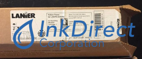 Genuine Lanier 4800381 480-0381 884975 Mp C3000A Toner Cartridge Yellow , Gestetner   - Multi Function  DSC 525,  530,  Lanier   - Digital Copier  LD 425C,   - Multi Function LD  430C,  Ricoh   - Multi Function  MP C2500,  C3000,  Savin   - Multi Function  C 3030