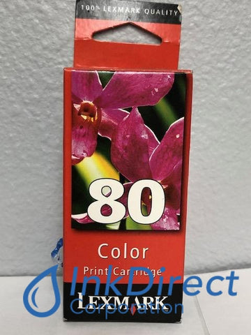 Genuine Lexmark 12A1980 Lex 80 Ink Jet Cartridge Color , InkJet Printer Z31 , Z611, JetPrinter 3200 , 5000 , 5700 , 5770, 7000 , 7200 , 7200V , Optra Color 40, 45, 45N, Ink Direct Corporation
