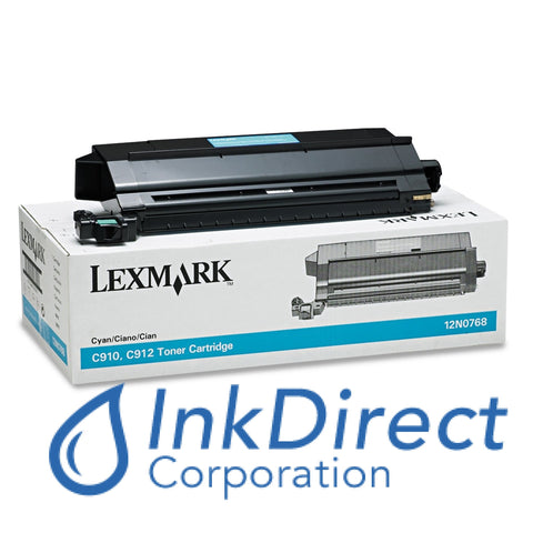 Genuine Lexmark 12N0768 Toner Cartridge Cyan