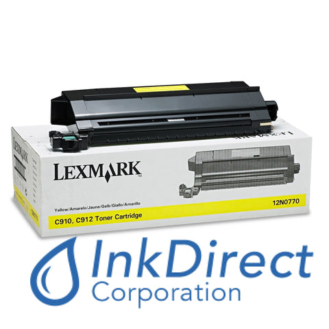 Genuine Lexmark 12N0770 Toner Cartridge Yellow