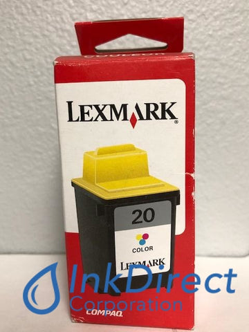 Genuine Lexmark 15M0120 Lex 20 Ink Jet Cartridge Color P3120 P706 P707 X63 X73 X83 X85 Z41 Z42 Z43 Z45 Z45SE Z51 Z52 Z53 Z54 Z705 Z710 Z715 , Lexmark - InkJet Printer P3120, P706, P707, X63 , X73, X83 , X85, Z41, Z42, Z43, Z45, Z45SE, Z51 , Z52 , Z53 , Z54, Z705, Z710, Z715, Z82, - Multi Function X4212, X4250, X4270, X7350, X84, Ink Direct Corporation