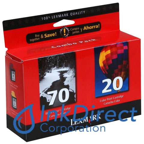 Genuine Lexmark 15M2328 15M1758 Lex 70 / 20 Ink Jet Cartridge Black & Color