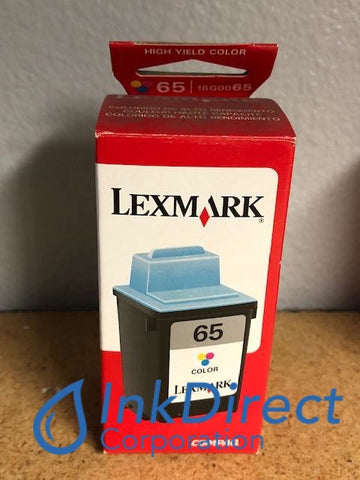 Genuine Lexmark 16G0065 Lex 65 Ink Jet Cartridge Color Z12 Z22 Z32 Ink Jet Cartridge , Lexmark - InkJet Printer Z12, Z22, Z32, Ink Direct Corporation