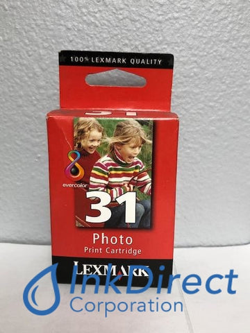 Genuine Lexmark 18C0031 Lex 31 Ink Jet Cartridge Photo Color ZZ2420 X P8350 Z1410 Z1420 Z2320 Z2390 Z812 Z816 Z845X P4350 P6250 X2300 X3350 , Lexmark - ZZ2420, - InkJet Printer X P8350, Z1410, Z1420, Z2320, Z2390, Z812, Z816, Z845, - Multi Function X P4350, P6250, X2300, X3350, X3550, X5210, X5250, X5270, X5650ES, X5690, X7170, X8350, Pro 915, Ink direct Corporation