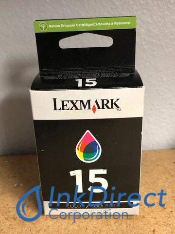 Genuine Lexmark 18C2110 Lex 15 Returned Program Ink Jet Cartridge Color Z2320 X2300 X2600 X2630 X2650 Ink Jet Cartridge , Lexmark - InkJet Printer Z2320, - Multi Function X2300, X2600, X2630, X2650, Ink Direct Corporation