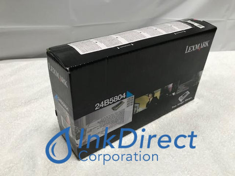 Genuine Lexmark 24B5804 Toner Cartridge Cyan XS734DE XS738DE CS736DN XS736DE Toner Cartridge , Lexmark - XS734DE, XS738DE, - Laser Printer CS736DN, - Multi Function XS736DE, Ink Direct Corporation