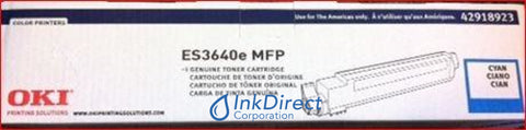 Genuine Okidata 42918923 Type C7 Toner Cartridge Cyan ES 3640 3640E Toner Cartridge