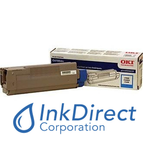 Genuine Okidata 43324419 C6100 Toner Cartridge Cyan