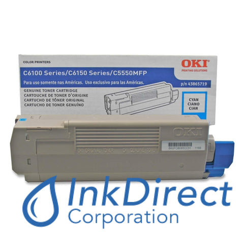 Genuine Okidata 43865719 Toner Cartridge Cyan