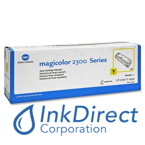 Genuine QMS 1710517002 1710517-002 MagiColor 2300 Standard Yield Toner Yellow Toner