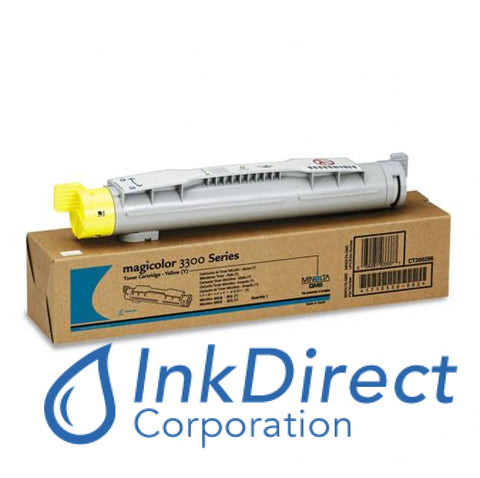 Genuine Qms 1710550002 1710550-002 Magicolor 3300 Toner Cartridge Yellow