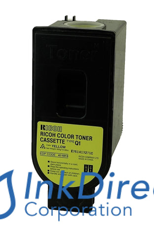 Genuine Ricoh 411913 - L Type Q1 Toner Cartridge Yellow