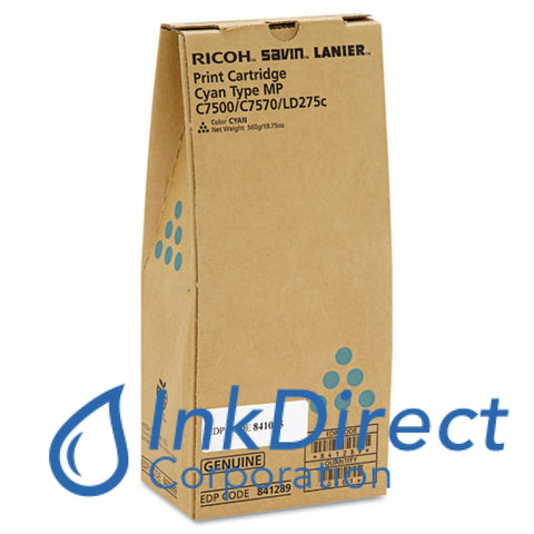 Genuine Ricoh 841085 841289 Mp C7500A Print Cartridge Cyan