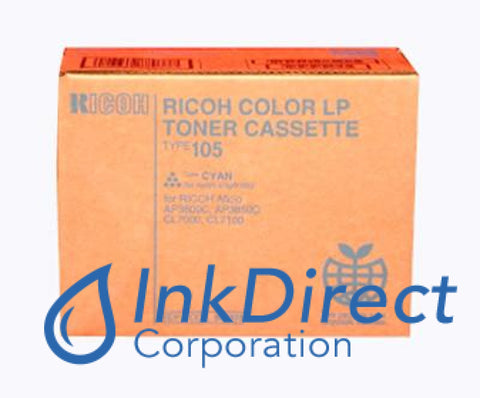 Genuine Ricoh 888037 885375 Type 105 Toner Cartridge Cyan