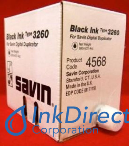 Genuine Savin 4568 - L 817115 - Ink Jet Cartridge Black , Savin - Duplicator 3160DNP, 3260DNP