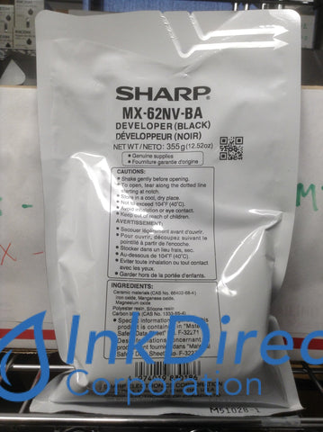 Genuine Sharp Mx62Nvba Mx-62Nvba Developer Black