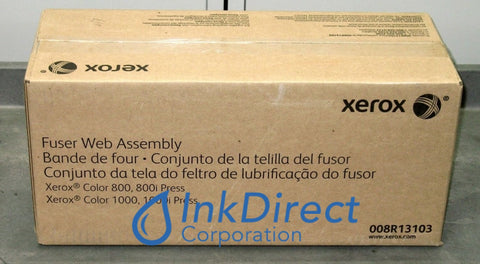 Genuine Xerox 8R13103 008R13103 , Digital Color Press 800 , 1000 Fuser Web Color Press 1000 800