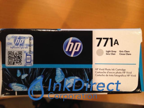 HP B6Y22A 771A Vivid Photo Ink Cartridge Light Gray Ink Jet Cartridge , HP - All-in-One DesignJet Z6200, Z6200 42 in, Z6200 60 in