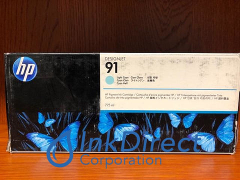 HP C9470A HP 91 Ink Jet Cartridge Light Cyan Ink Jet Cartridge , HP - Thermal InkJet Z6100, Z6100PS,