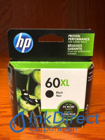 HP CC641WN HP 60XL Black Ink Jet Cartridge Black Ink Jet Cartridge , HP - InkJet Printer DeskJet D2500, F4200, F4230, F4235, F4240, F4250, F4272, F4273, F4274, F4275, F4288, F4292, F4293, - Laser Printer DeskJet D2530, D2560, F4280
