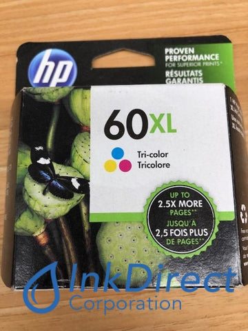 HP CC644WN HP 60XL Ink Jet Cartridge Tri-Color Ink Jet Cartridge , HP - DeskJet D2530, D2560, F4280, - All-in-One PhotoSmart C4680, - InkJet Printer DeskJet D2500, F4200, F4230, F4235, F4240, F4250, F4272, F4273, F4274, F4275, F4288,