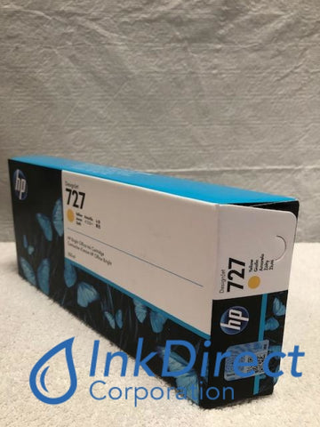 HP F9J78A HP 727 Ink Jet Cartridge Yellow (300 ML) T1500 T1530 T2500 T920 T930 Ink Jet Cartridge , HP - InkJet Printer DesignJet T1500, T1530, T2500, T920, T930,