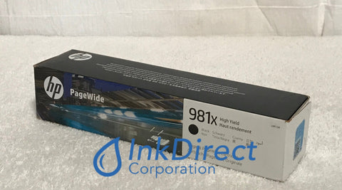 HP L0R12A 981X Ink Jet Cartridge Black PageWide 556 586 E55650dn E58650z Ink Jet Cartridge , HP - PageWide Enterprise Color 556dn, 556xh, 586dn, 586f, 586z, - Printer PageWide Managed E55650dn, E58650z