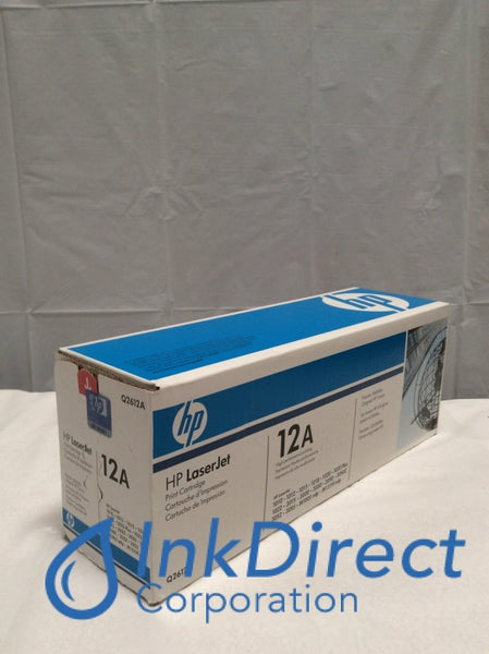 HP Q2612A 12A Blue Box Toner Cartridge Black 1010 1012 1012RF 1015 Ink Direct Corporation