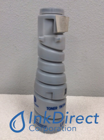 1 Bottle - Genuine Konica Minolta 8937782 8937-782 TN-114 TN114 Toner Cartridge Black Toner Cartridge , Konica-Minolta - Copier Digital DI 152, 152F, 181, 1811P, 183, 183F, - Multi Function BizHub 163, 180, 181, 211,