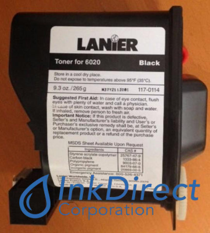 Genuine Lanier 1170114 117-0114 Type 540 Toner Cartridge Black , Lanier - Copier 6020, 6126