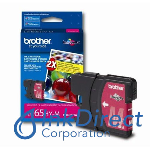 Genuine Brother Lc65Hym Lc-65Hym Lc65 Hymc High Yield Ink Jet Cartridge Magenta