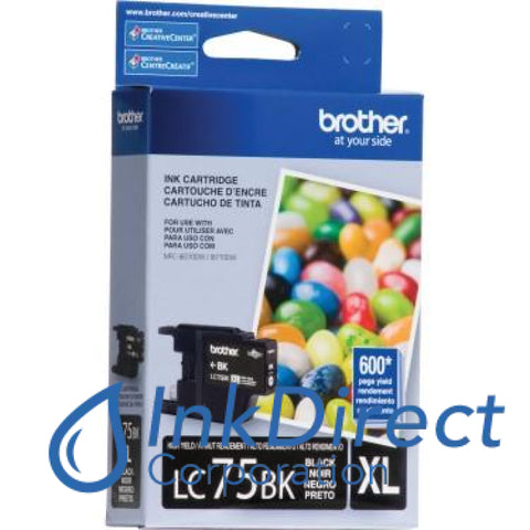 Genuine Brother Lc75Bk Xl Lc-75Bk Ink Jet Cartridge Black