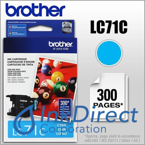 Genuine Brother Lc75C Lc-75C Ink Jet Cartridge Cyan