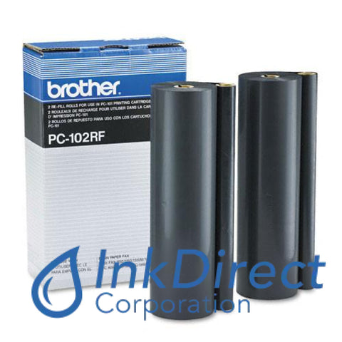 Genuine Brother Pc102Rf Pc-102Rf Ribbon Refill Black