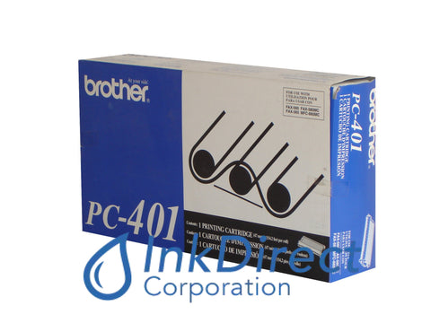 Genuine Brother Pc401 Pc-401 Ribbon Ctg Black