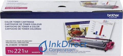 Genuine Brother Tn221M Tn-221M Toner Cartridge Magenta