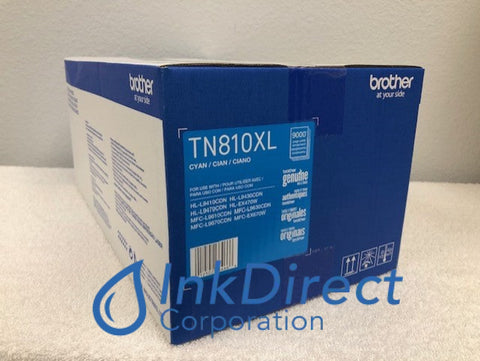 Genuine Brother TN810XLC Toner Cartridge Cyan EX470W EX670W L9410CDN L9430CDN L9470CDN Toner Cartridge , Brother   - Laser Printer  HL EX470W,  L9410CDN,  L9430CDN,  L9470CDN,   - Multi Function MFC  EX670W,  L9610CDN,  L9630CDN,  L9670CDN
