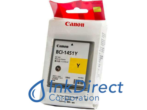 Genuine Canon 0173B001Aa Bci-1451Y Ink Tank Yellow