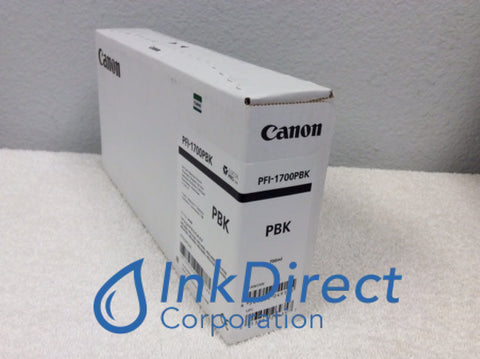 Genuine Canon 0775C001 PFI-1700PBK PFI-1700 Ink Tank Photo Black Pro-2000 4000 4000S 6000S Ink Jet Cartridge , Canon&nbsp; &nbsp;- Wide Format Printer&nbsp; ImagePrograf Pro-2000,&nbsp; Pro-4000,&nbsp; Pro-4000S,&nbsp; Pro-6000S,