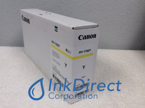 Genuine Canon 0778C001 PFI-1700Y PFI1700Y PFI-1700 Ink Tank Yellow Pro-2000 4000 6000 Ink Jet Cartridge , Canon&nbsp; &nbsp;- Wide Format Printer&nbsp; ImagePrograf Pro-2000,&nbsp; Pro-4000,&nbsp; Pro-4000S,&nbsp; Pro-6000S,