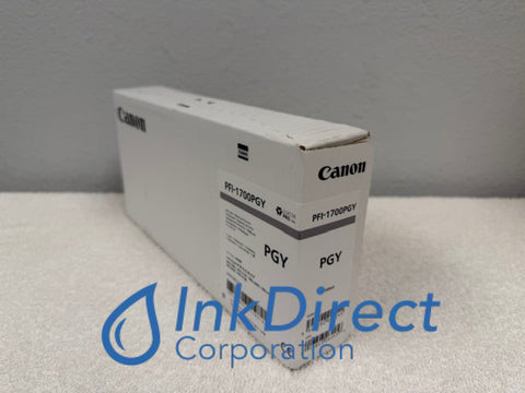 Genuine Canon 0782C001 PFI-1700PGY PFI-1700 Ink Tank Photo Gray Pro-2000 4000 4000S 6000S Ink Jet Cartridge , Canon&nbsp; &nbsp;- Wide Format Printer&nbsp; ImagePrograf Pro-2000,&nbsp; Pro-4000,&nbsp; Pro-4000S,&nbsp; Pro-6000S,