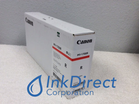 Genuine Canon 0783C001 PFI-1700R PFI-1700 Ink Tank Red Pro-2000 4000 4000S 6000S Ink Jet Cartridge , Canon&nbsp; &nbsp;- Wide Format Printer&nbsp; ImagePrograf Pro-2000,&nbsp; Pro-4000,&nbsp; Pro-4000S,&nbsp; Pro-6000S,