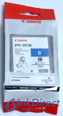 Genuine Canon 0891B001Aa Pfi-101B Ink Tank Blue