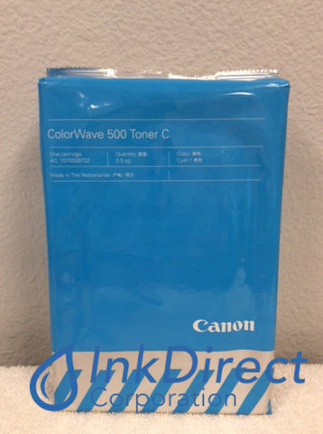 Genuine Canon 1070038732 9787B002AA ColorWave 500 Toner , Canon &nbsp; - Wide Format Printer&nbsp; ColorWave 500Pearls Cyan Toner