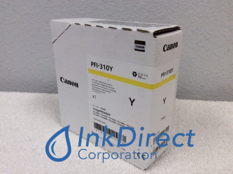 Genuine Canon 2362C001 2362C001AA PFI-310Y Ink Tank Yellow TX-2000 TX-3000 TX-4000 Ink Tank , Canon &nbsp; - Wide Format Printer &nbsp;ImagePrograf TX-2000, &nbsp;TX-3000, &nbsp;TX-4000