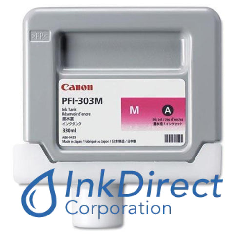 Genuine Canon 2960B001Aa Pfi-303M Ink Tank Magenta