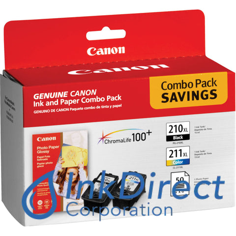 Genuine Canon 2973B004Ab Pg-210Xl / Pg-211Xl Ink Jet Cartridge Black & Color