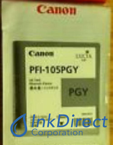 Genuine Canon 3010B001Aa Pfi-105Pgy Ink Tank Photo Gray