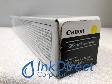 Genuine Canon 3769C003 3769C003AA GPR-61L Toner Cartridge Yellow Toner Cartridge , Canon   - Multi Function  ImageRunner Advance DX C5840i,  DX C5850i,  DX C5860i,  DX C5870i